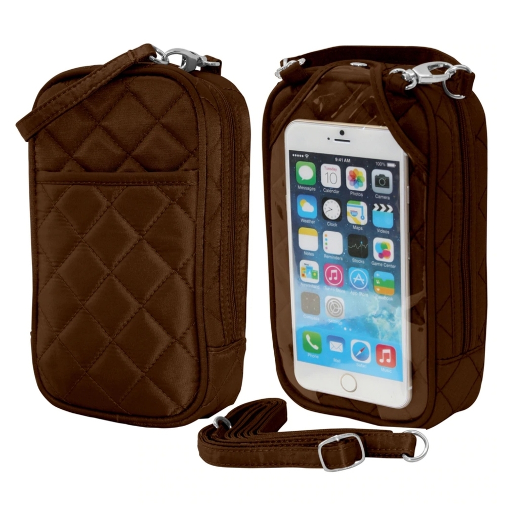 Quilted Brown Crossbody Purse